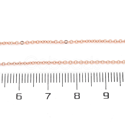 1.5MM Brass Cable Chain Necklace Making NJEW-D302-75RG-1