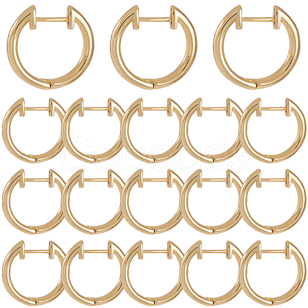 20Pcs Brass Huggie Hoop Earrings for Women EJEW-SC0001-62B-1