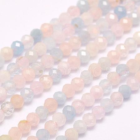 Natural Morganite Beads Strands G-F509-08-4mm-1