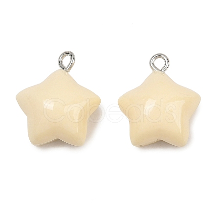 Opaque Resin Pendants RE-CBAF00C-11B-1
