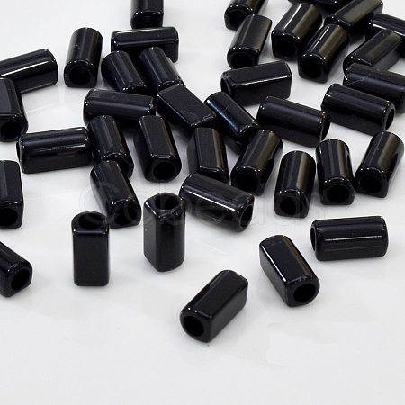 Plastic Hair Rope Tube Buckle OHAR-PW0001-209B-1
