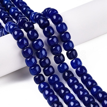 Dyed Natural White Jade Beads Strands G-T138-S04-1