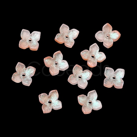 Dyed & Heated Glass Bead Caps GLAA-Z019-01I-1