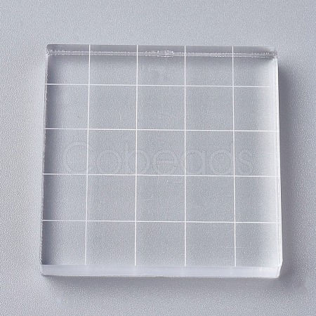 Acrylic Stamping Blocks Tools OACR-WH0003-23A-1