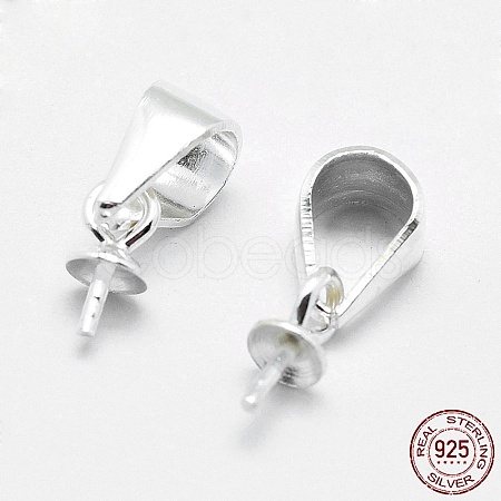 925 Sterling Silver Pendant Bails STER-E050-05S-1