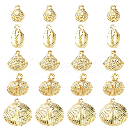 20Pcs 5 Styles Alloy Pendants FIND-SC0021-03-1