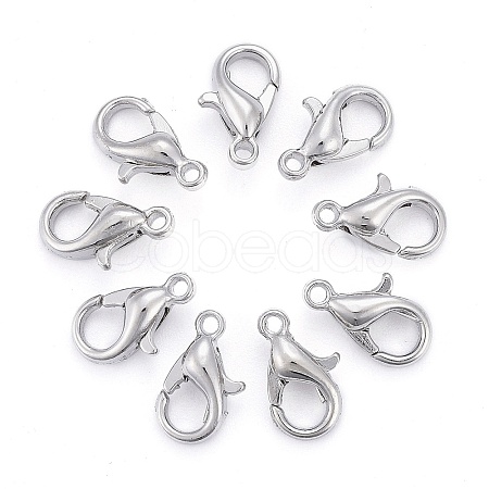 Zinc Alloy Lobster Claw Clasps E103-1