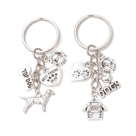 2Pcs Alloy Keychains KEYC-JKC01191-1