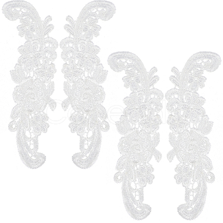 Sew on Flower Appliques PATC-WH0005-46B-1
