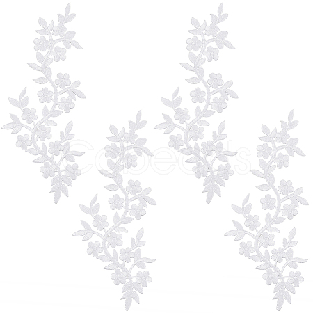 Plum Blosssom Cloth Computerized Embroidery Sew on Patches PATC-WH0021-004C-1