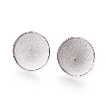 Tarnish Resistant Adjustable 304 Stainless Steel Finger Rings Components STAS-I097-092P-1