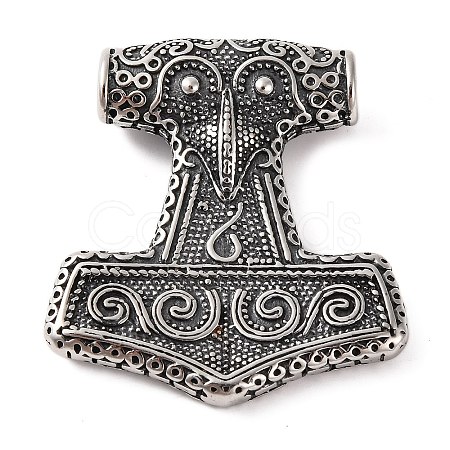 316 Surgical Stainless Steel Pendants STAS-Z073-02AS-01-1
