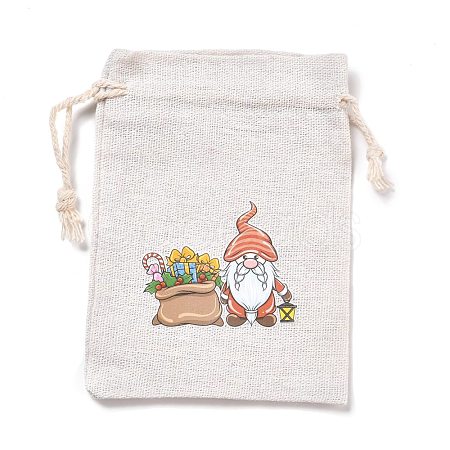 Christmas Cotton Cloth Storage Pouches ABAG-M004-02N-1