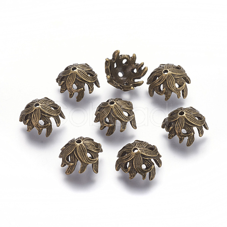 Tibetan Style Bead Caps X-TIBE-A23247-AB-FF-1