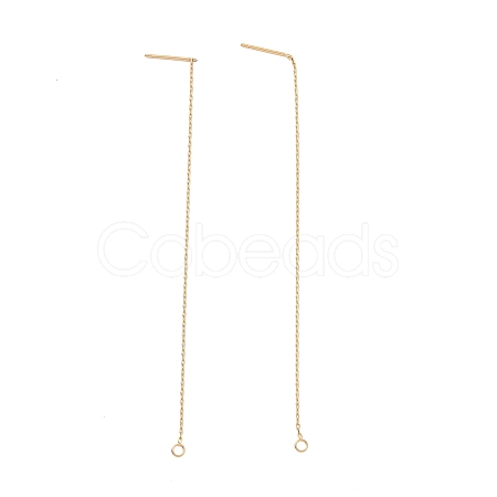 Ion Plating(IP) 304 Stainless Steel Stud Earring Finding LS-X-STAS-E161-06G-1