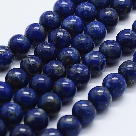 Natural Lapis Lazuli Beads Strands X-G-E465-8mm-01-1