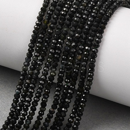Natural Green Tourmaline Beads Strands G-G302-B01-3x2mm-1