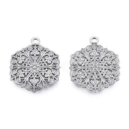 Non-Tarnish 201 Stainless Steel Pendants X-STAS-N098-206P-1