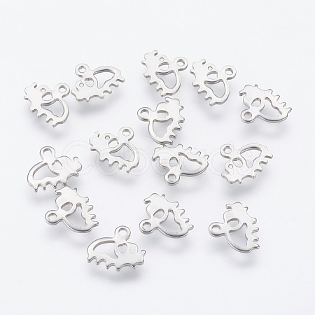 Tarnish Resistant 201 Stainless Steel Charms STAS-K150-06P-1