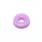 Opaque Acrylic Beads, Flat Round, Plum, 6x1.5mm, Hole: 2mm, about 830pcs/bag