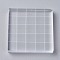 Acrylic Stamping Blocks Tools, with Grid Lines, Decorative Stamp Blocks, for Scrapbooking Crafts Making, Square, Clear, 50x50x7mm