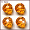 Imitation Austrian Crystal Beads, Grade AAA, K9 Glass, Faceted(32 Facets), Round, Orange, 6mm, Hole: 0.7~0.9mm