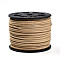 Eco-Friendly Faux Suede Cord, Faux Suede Lace, Tan, 3.0x1.4mm, about 98.42 yards(90m)/roll