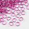 Aluminum Wire Open Jump Rings, Camellia, 20 Gauge, 6x0.8mm, Inner Diameter: 5mm, about 2150pcs/50g