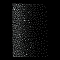 Glitter Glass Hotfix Rhinestone, Polka Dot Pattern, Crystal, 263x178x1.5mm, Rhinestone: 1.5~3mm