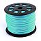 Faux Suede Cords, Faux Suede Lace, Light Sky Blue, 1/8 inch(3mm)x1.5mm, about 100yards/roll(91.44m/roll), 300 feet/roll