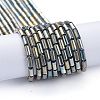 Electroplate Glass Beads Strands EGLA-K014-B-FP05-2