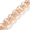 Electroplate Glass Bead Strands EGLA-J140-FR03-16mm-2
