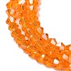 Transparent Electroplate Glass Beads Strands EGLA-A039-T4mm-B23-3