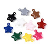 Spray Painted Rack Plating Alloy Pendants PALLOY-T091-42M-1