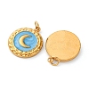 304 Stainless Steel Enamel Pendants STAS-U061-34G-B02-2