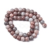 Ombre Effect Dyed Glass Beads Strands GLAA-T031-01O-14-3