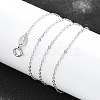 Anti-Tarnish Rhodium Plated 925 Sterling Silver Necklaces STER-M034-32B-3