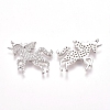 Brass Micro Pave Cubic Zirconia Pendants KK-I660-07P-2