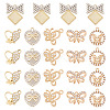 24Pcs 6 Styles Alloy Crystal Rhinestone Pendants FIND-TA0006-20LG-3