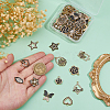 48Pcs 12 Styles Alloy Enamel Pendants FIND-DC0007-80-3