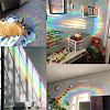 16 Sheets 8 Styles Waterproof PVC Colored Laser Stained Window Film Adhesive Static Stickers DIY-WH0314-068-5