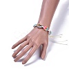 Adjustable Printed Cowrie Shell Braided Bead Bracelets BJEW-JB04273-5