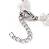 Imitated Pearl Acrylic & Glass Beaded Bracelets with 304 Stainless Steel Lobster Claw Clasps for Women BJEW-JB10199-02-5