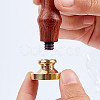 Wax Seal Brass Stamp Head AJEW-WH0130-935-4