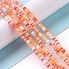 Handmade Polymer Clay Beads Strands CLAY-R089-3mm-003-2