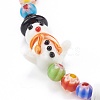 Handmade Lampwork Beaded Mobile Straps for Christmas HJEW-JM00446-01-5