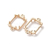 Rectangle Brass Connector Cabochon Settings KK-NH0007-04KCG-2