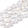 Natural Nucleated Baroque Keshi Pearl Beads Strands PEAR-S020-Z03-3