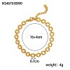 304 Stainless Steel Link Chains Bracelets STAS-OY016-97G-2