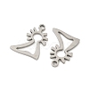 201 Stainless Steel Laser Cut Charms STAS-P428-10P-01-2